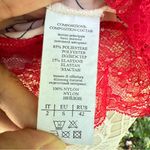 Incanto Italy Avant Garde Abstract Woman Figure Lips Camisole Pajama Top Size M Red Size M Photo 7