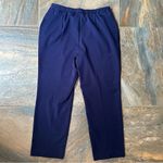 Allison Daley  Navy Straight Leg Pull On Pants Women's Size 12 Photo 3