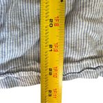 Nautica Womens Popover Short Sleeve Linen Blend Shirt Light Blue White Size L Photo 5