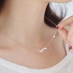 Star Necklace & Bow Necklace Silver Photo 0