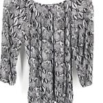 Michael Kors Michael  MK Snake Print Blouse Top Photo 3