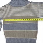Striped Turtleneck Sweater Pullover Knitwear Neutral‎ Tones Cozy Comfy Size M Gray Size L Photo 4