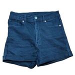 Monki womens black high rise jean shorts sz 28 Photo 0