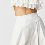 Free People NWOT Pleated Wide Leg Cotton Pant White XL Photo 2