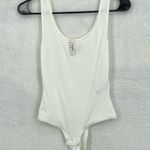 Madewell  Tank Thong Bodysuit White Women's XXS NWT Photo 1