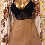 Hesperus High waist faux leather wrap skort size M Photo 3
