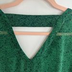 CAbi Green Relaxed Blouse with Full-Length Sleeves Size M Photo 4