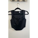 Aritzia Sunday Best Black Shiloh Bustier Crop Top Xs Photo 1