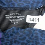 NEW Acacia Mateo bikini bottom leopard animal print blue Amur, M‎ Blue Size M Photo 8