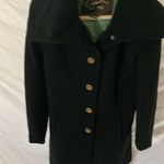 Coach :Black Wool/Angora/Nylon Blend- Green Signature lining-Gold buttons- XS Photo 11