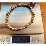 Valerie Parr Hill Faux Pale Pink Silver Tone Beaded Prayer Box Stretch Bracelet Photo 12