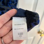 Classiques Entier  Grey & Cobalt Blue Leopard Print Knit Top Photo 4