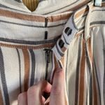 Free People Women's Striped Linen Blend Ankle Pants Size 2 Photo 2