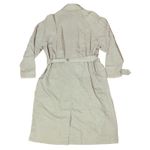 Banana Republic Vtg  Adult Nylon Trench Coat Khaki Green Safari 90's Career Sz M Photo 1