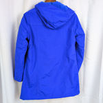 Ladies' Lands' End Blue Insulated Hooded Duffel Coat Medium Photo 5