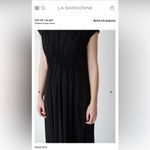 PAS DE CALAIS Pleated Crepe Dress Designer Quite Luxury minimalist Japanese 34/4 Black Photo 4