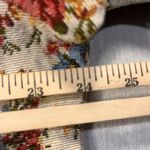 Tapestry Floral Zip Jacket Women’s Large Cottagecore Boho Rose Print Retro Blue Photo 4