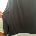 J.Jill Black Short Sleeve Maxi Dress Faux Wrap Top High Waist Side Slit Size XS Photo 4