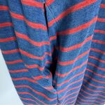 Faherty Cotton Striped Tie Shoulder Florence Dress Nautical Blue Size M Photo 5