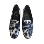 ROGER VIVIER Navy Blue Patterned Loafers Flats Size 37.5 Photo 2