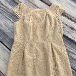 J.Crew NWT  Elsa Cream Lace Sheath Midi Dress with Cap Sleeves Photo 5