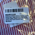 Cosmetic bag, large cute pink makeup bag, monogrammed with the letter A White Photo 3