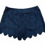 Lilly Pulitzer  Black Lace Pull-On Shorts SO PRETTY!! Photo 0