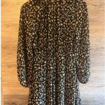 Aakaa  dress size small floral dark forest fall long sleeve western Photo 6