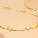Dainty Gold Necklaces /Pearl Choker Necklace /Pearl Necklaces for Women Photo 3
