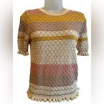 Current Air  Short Sleeve Multicolored Sweater Size Medium Photo 1