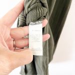 Vitamin A West Organic Ribbed Midi Dress in Olive Green Photo 5