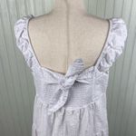 Old Navy Fit & Flare Tiered Seersucker Maxi Dress Size Large White Cottagecore Photo 6