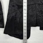 Free People  Blazer Jacket Textured Open Front Fitted Black‎ Size 10 Photo 6