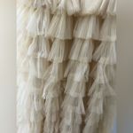 FAERIESTY Gorgeous Plunging Neck Cascading Ruffle Hem Sequin Dress Size XS Photo 3