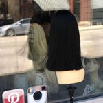 Blunt cut bob dark brown/black wig bangs 2020 Brown Photo 3