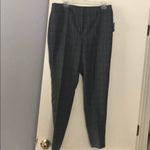 Kasper women plaid slim pants Fir green multi Size 12 Photo 3