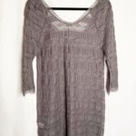 Joie  Brea Lace Dress in Storm Gray Size Medium Photo 9