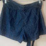 Draper James  Chambray Shorts 6 Blue  Medium Wash Belted Pockets Casual Photo 4