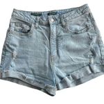 Wild Fable Women's Super High Rise Rolled Cuff Denim Shorts 6 Light Wash Jeans Photo 0