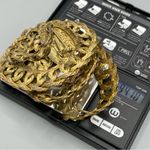 Vintage Gold Chain Belt Necklace Enamel Medallion Heavy 94g Statement Photo 7