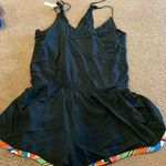 Nanette Lepore Women’s Black & Colorful Shorts Romper Photo 6