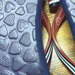 Brighton  Red And Blue Flip Flops Size 7 Photo 6