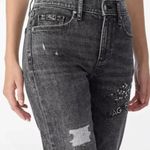 Karl Lagerfeld NWT  The Cannes Straight Leg Rhinestone Jean Photo 3
