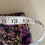 LuLaRoe  Leggings Womens One Size Small Black Purple Polyester Floral Soft Photo 6