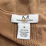 Magaschoni Woman Open Front Cardigan Lightweight Knit Tan 1X Photo 2