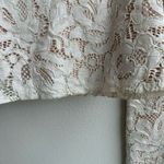 Alexis  White Cream Lace Bridal Trouser Wide Leg Pants Bachlorette Size Large Photo 5