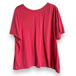 Lane Bryant Womens Top Size 26 28 Salmon Bling Neckline Decoration Short Sleeve Photo 3