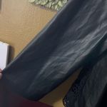 Chico's Chico’s size M (1)  faux leather & lace open front cardigan . Photo 2