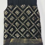 Ali Ro Black & Gold Beaded Diamond Silk Mini Shift Dress 0 Photo 2