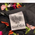 Angel Biba Angel Nina black floral overlay romper with matching collar Photo 1